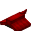 Red Longer Top Flat Roof (Framed)