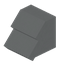 White Concrete Steep Base Roof