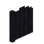 Panelled Metal Fence Gate