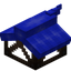 Blue Longer Top Flat Roof Block (Framed)
