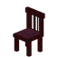Crimson Striped Chair
