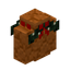 Red Sandstone Wall with Lit Garland (White Lights)