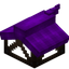 Purple Longer Top Flat Roof Block (Framed)
