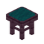 Cyan Mahogany Seat