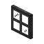 Industrial Iron Window Pane