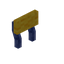 Yellow Blue Enchanted Raised Seat Back
