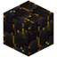 Vertical Disordered Gilded Blackstone Bricks