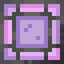 Ornate Magenta Stained Glass Pane