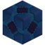 Decorated Blue Glazed Terracotta