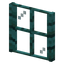 Warped Planks Four Pane Window