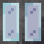 Vertical Stiped Cyan Stained Glass Pane