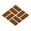 Red Sandstone Basket Weave Paving