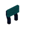 Cyan Cobalt Raised Seat Back