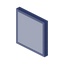 Clear Blue Stained Glass Pane