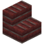 Corner Scarlet Brick Stairs