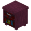 Stripped Crimson Bookshelf Drawer