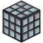 Square Cyan Stained Glass