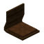 Brown Floor Chair (Dark Oak)