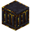 Simple Gilded Blackstone Pillar