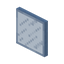 Scratched Light Blue Stained Glass Pane