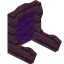Purple Mahogany Fancy Seat Back