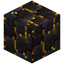 Vertical Disordered Gilded Blackstone Bricks