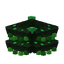 Green Decorated Christmas Tree Bottom