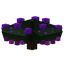 Purple Decorated Christmas Tree Base