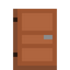 Dual Paneled Acacia Door