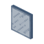 Scratched Light Blue Stained Glass Pane