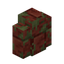 Mossy Red Rock Brick Wall