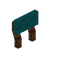 Cyan Dark Raised Seat Back