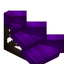 Purple Longer Flat Roof (Framed)