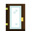 Dark Oak Glass Door
