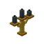 Gray Golden Candelabra