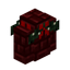 Red Nether Brick Wall with Lit Garland (White Lights)