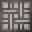 Woven Brown Stained Glass Pane