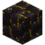Vertical Disordered Gilded Blackstone Bricks