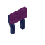 Magenta Blue Enchanted Raised Seat Back