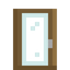 Oak Bark Glass Door