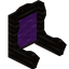 Purple Blackwood Fancy Seat Back