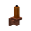 Waxed Orange Copper Wall Candle