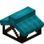 Light Blue Top Flat Roof Block (Framed)