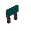 Cyan Rainbow Eucalyptus Raised Seat Back