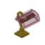 Pink Fancy Gold Lamp