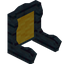 Yellow Ancient Fancy Seat Back