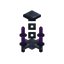 Purple Iron Chandelier