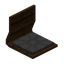 Gray Floor Chair (Dark Oak)