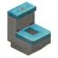 Light Blue Toilet