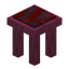 Stripped Crimson Stool